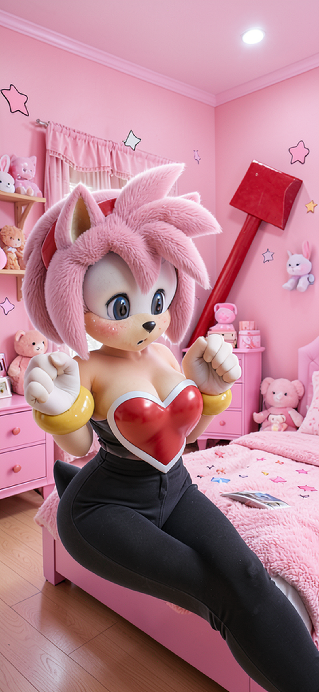 3D Render of a Amy