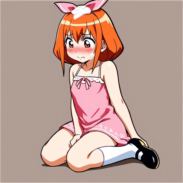 Embarrassed girl