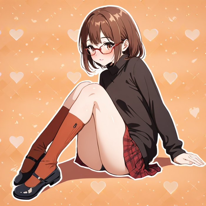 Orange Socks Girl